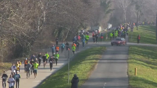 Silvestrovský beh cez bratislavské mosty dokončilo 1 107 bežcov