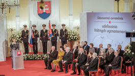 Čaputová vyznamenala osobnosti, ktoré vzdorovali zlu, aj talenty vedy, umenia a športu