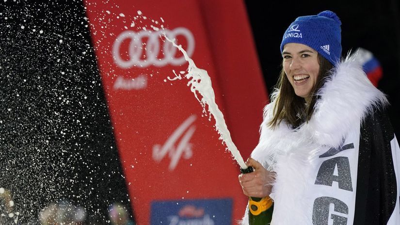 Petra Vlhová oslavovala v Záhrebe aj so...