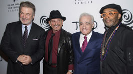 Zľava: Herci Alec Baldwin, Joe Pesci, Martin Scorsese a Spike Lee.
