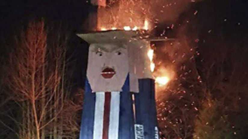 Slovenia Trump Statue