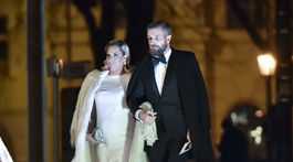 Bývalá tenistka Dominika Cibulková prichádza s manželom Michalom Navarom. 