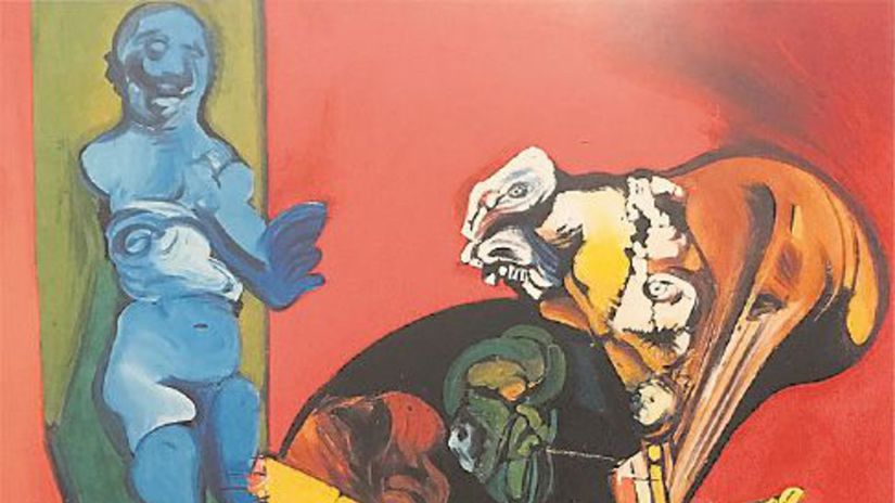 Vincent Hložník: Zloba, 1983, olej, plátno