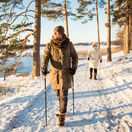 zima, les, pohyb, prechádzka