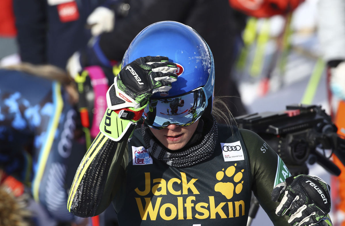 Mikaela Shiffrinová po nevydarenom paralelnom...