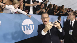 Herec Tom Hanks musel svojich fanúšikov rozhodne potešiť. 
