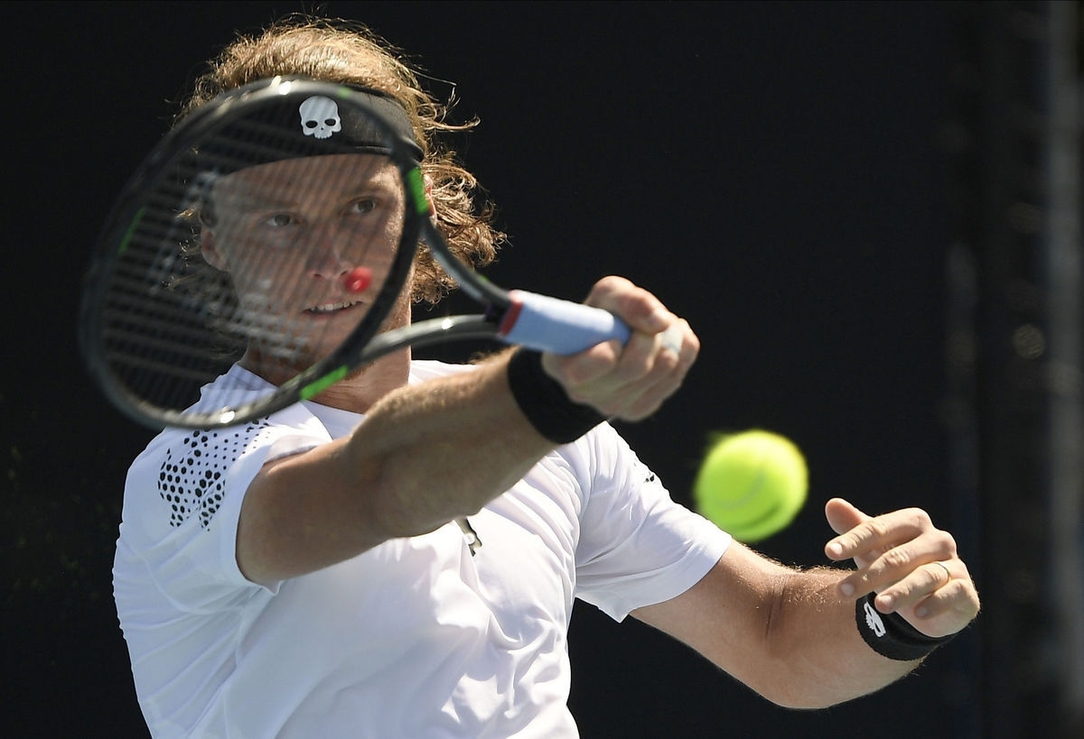 Jozef Kovalík v 1. kola Australian Open.