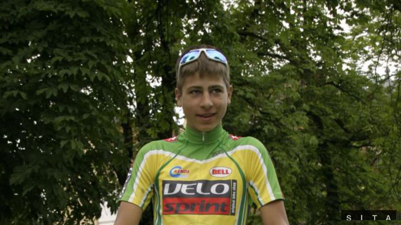 Peter Sagan na začiatku kariéry medzi juniormi...