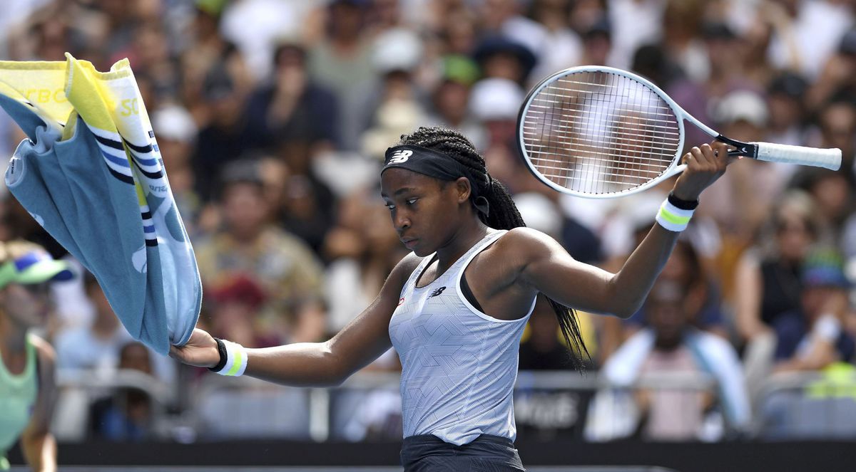 Cori Gauffová v osemfinále Australian Open.