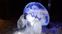 Hrebienok, ľadové sochy