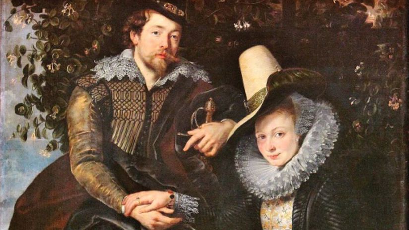 Rubens  Umelec so svojou prvou manzelkou...