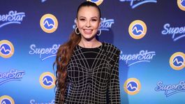 Speváčka Monika Bagárová na párty k štartu projektu Superstar.