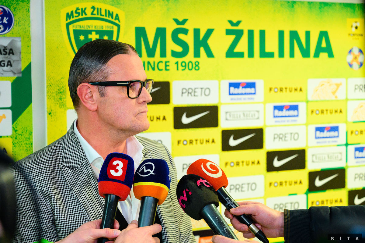 Manažér MŠK Žilina Karol Belaník.