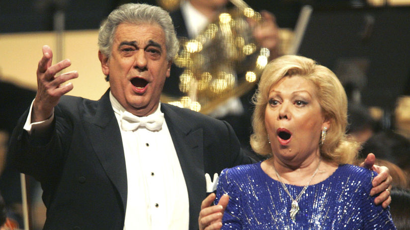 Plácido Domingo a Mirella Freni na koncerte v...