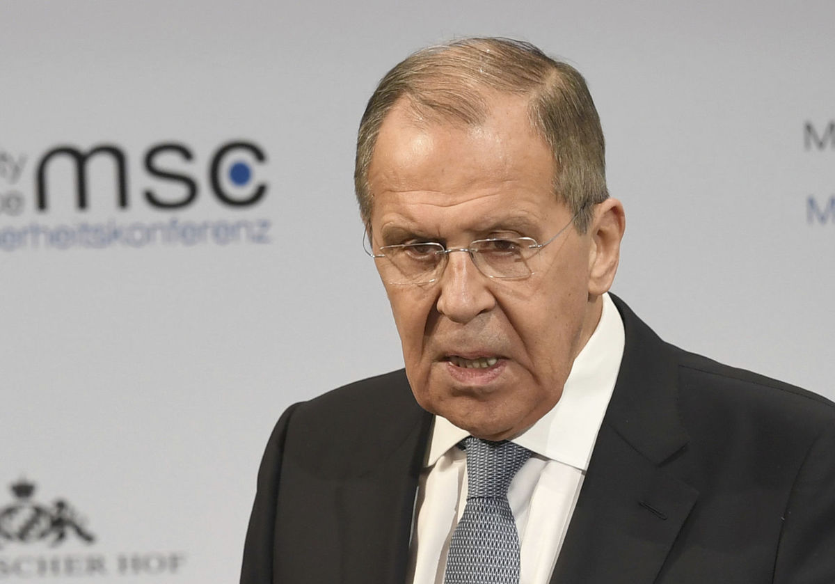 Ruský minister zahraničných vecí Sergej Lavrov...