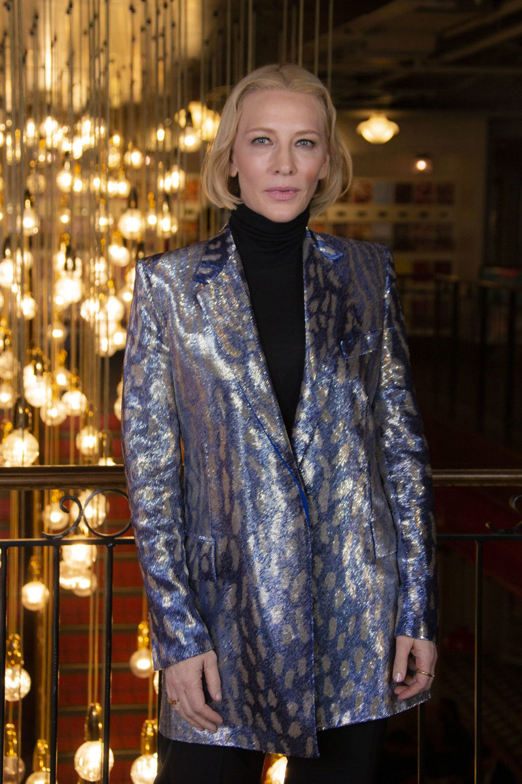 Herečka Cate Blanchett pózuje fotografom na...
