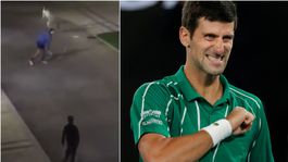 Chvíle, pre ktoré žije. Djokovič si zapinkal s deťmi na nočnej ulici