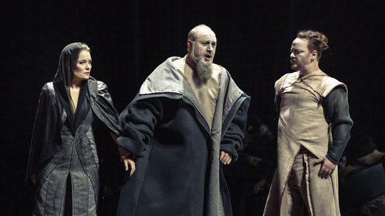 Záber z predstavenia opery Turandot v pražskom...