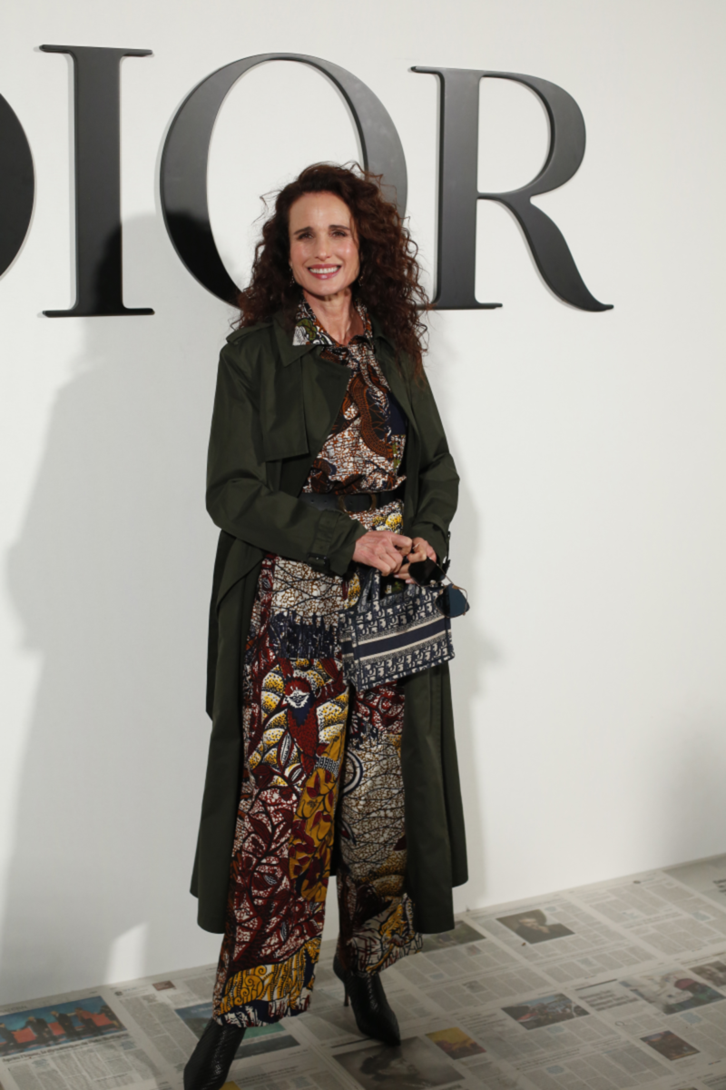 Andie MacDowell na prehliadke značky Dior v...