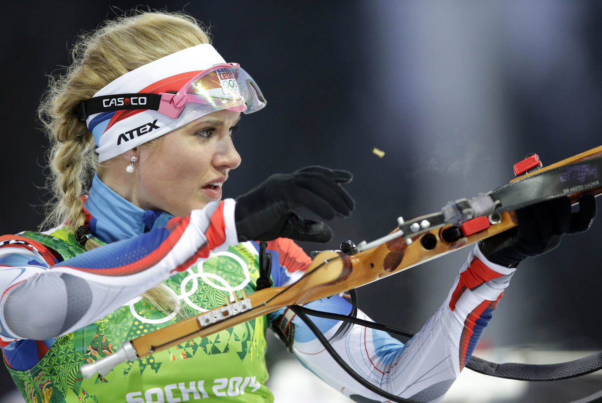 Gabriela Koukalová počas ZOH v Soči.