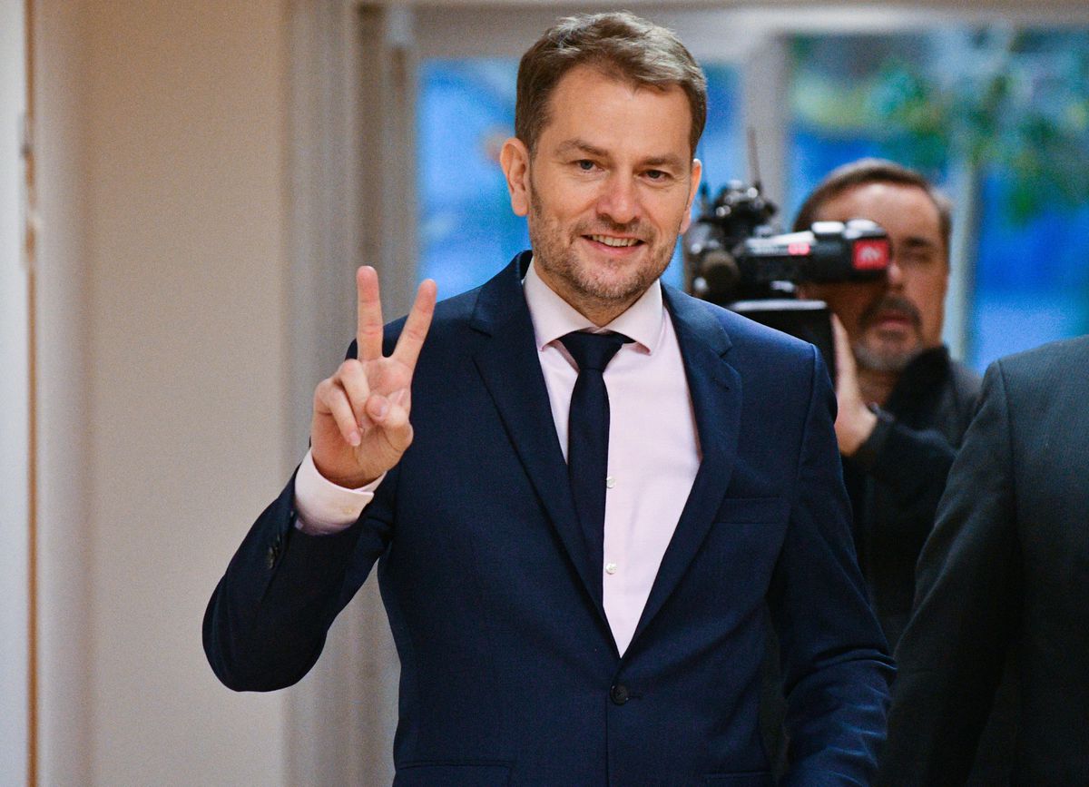 Predseda OĽaNO Igor Matovič prichádza na...