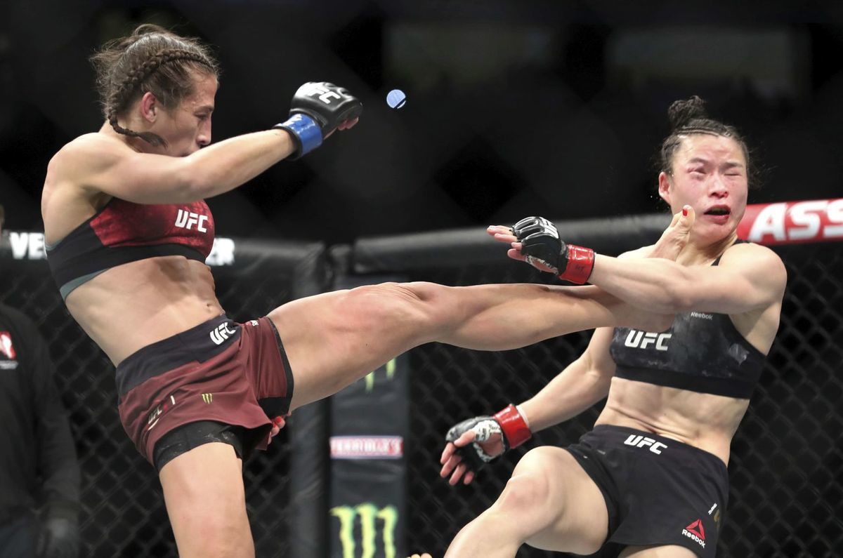 UFC 248: Wej-li Čang - Joanna Jedrzejczyková