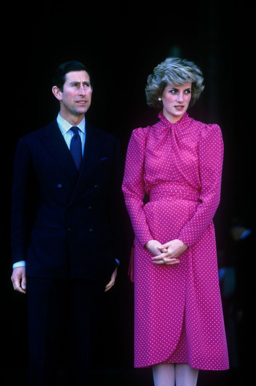 Princezná Diana v roku 1985 počas návštevy...