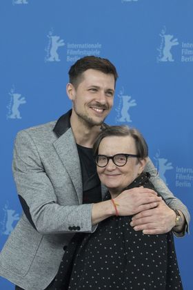 Juraj Loj a poľská režisérka Agnieszka Holland...