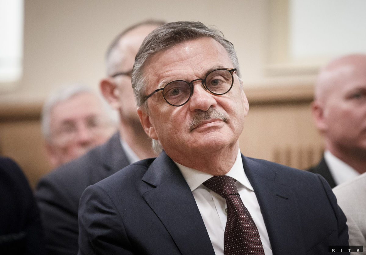 Prezident IIHF René Fasel.