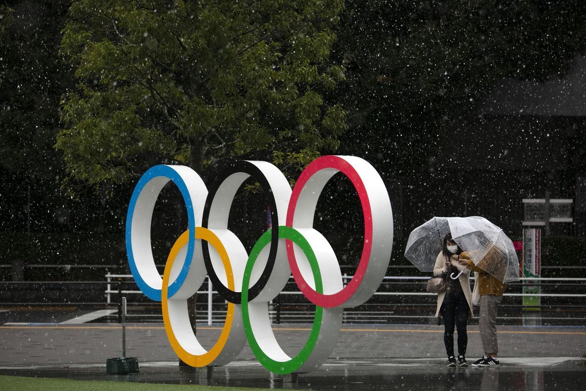 Olympijské kruhy neďaleko nového Národného...