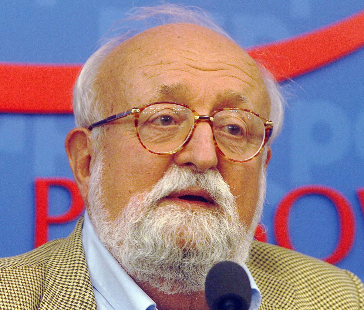 Krzysztof Penderecki na snímke z roku 2013.