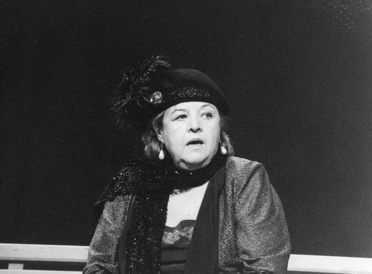Eva Krížiková počas divadelnej hry Liliom (1999).