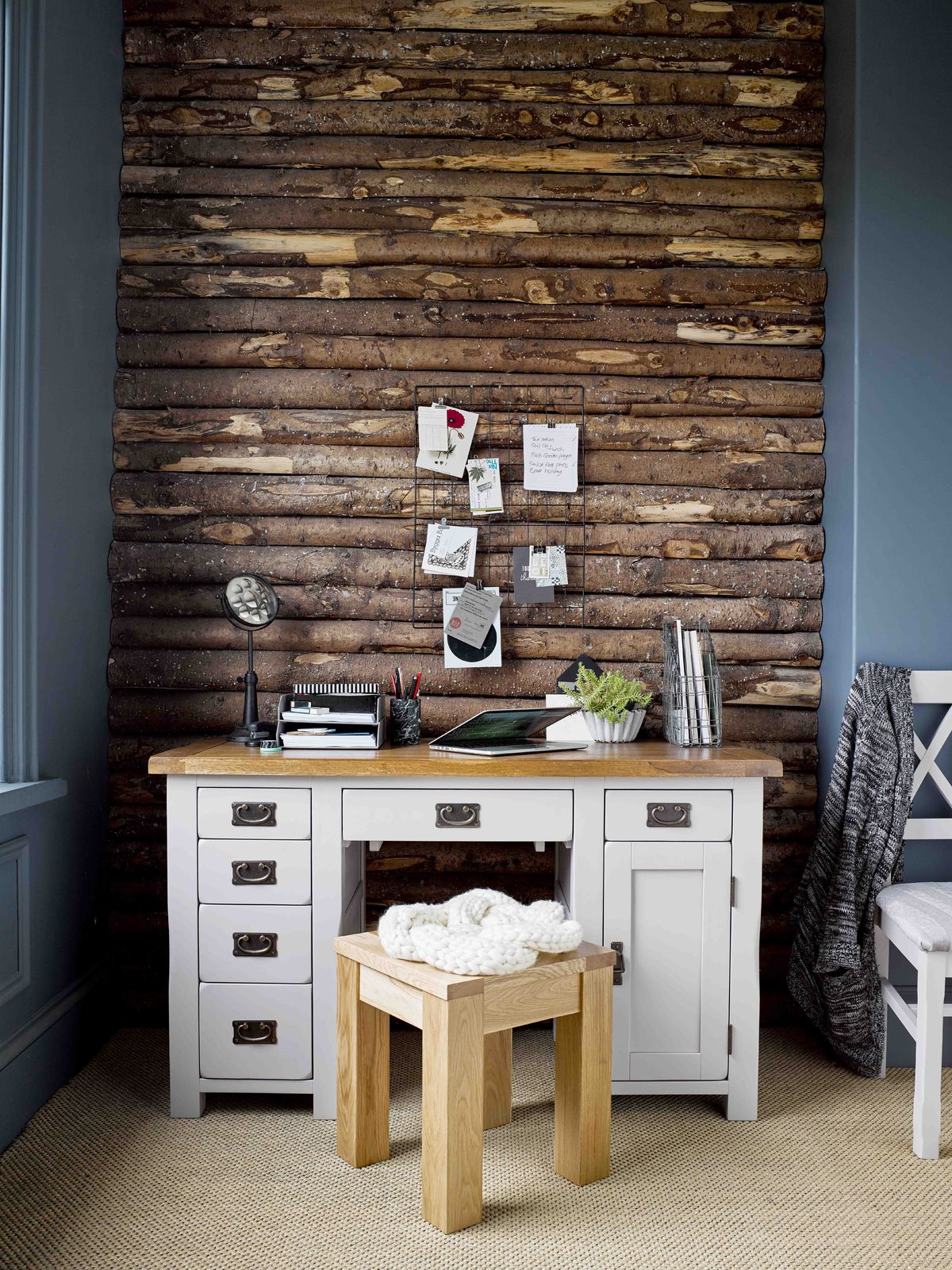 Pracovný kútik s nádychom dreva, Oak Furniture...