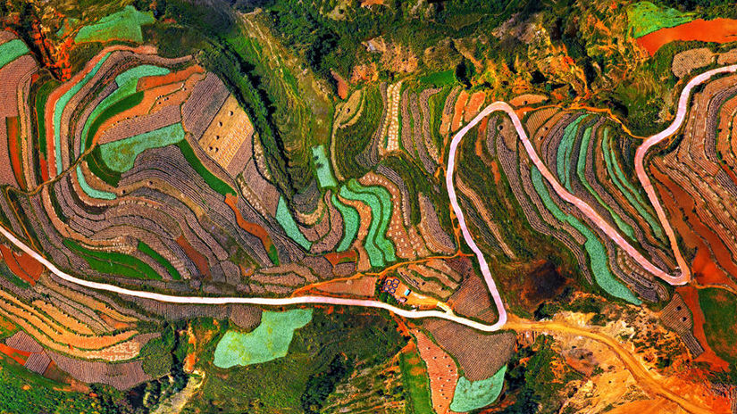Luoxiagou Valley China je jednou z troch...