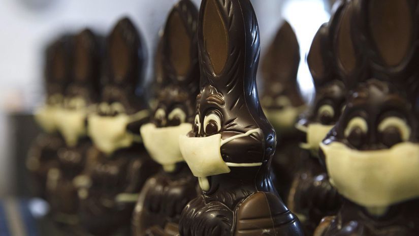 belgicko zajac čokoláda koronavírus veľká noc
