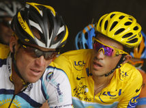 Alberto Contador, Lance Armstrong