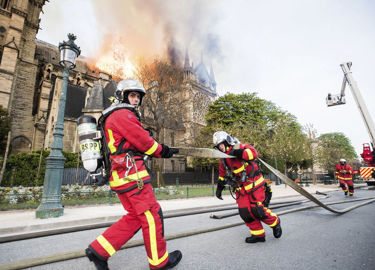 Notre Dame, Paríž, požiar, hasiči