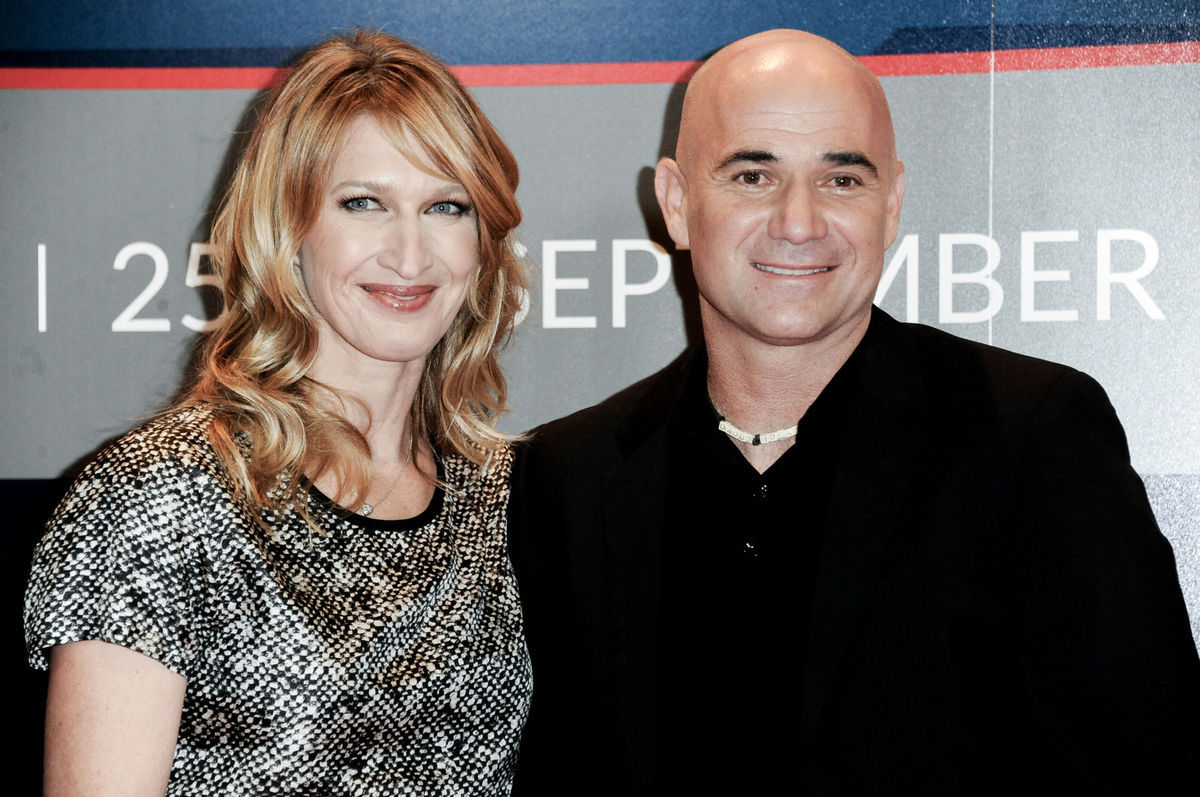 Rok 2014: Tenistka Steffi Graf a jej manžel...
