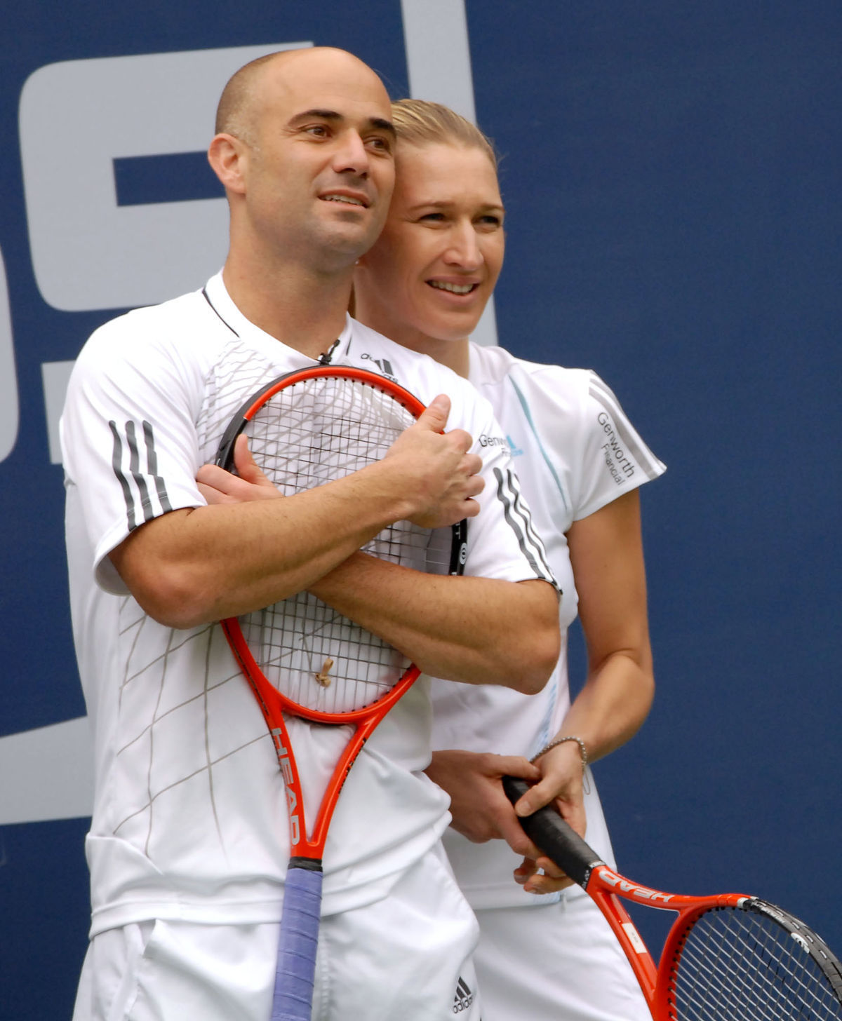 Záber z roku 2006: Tenista Andre Agassi a jeho...