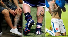 KVÍZ: Kristus na lýtku, lev na chrbte. Spoznáte futbalistov podľa tetovaní?