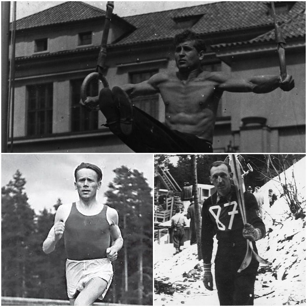 Slávni československí olympionici.