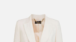Dámske luxusné sako s výšivkou a zdobením Elisabetta Franchi. Predáva sa za 1469 eur. 