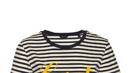 Dámske prúžkované tričko s logom Gant. Info o cene v predaji. 