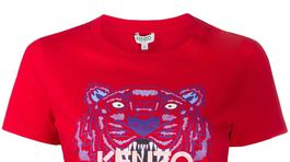 Dámske tričko s logom a potlačou tigra Kenzo. Predáva sa za 90 eur.