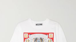 Dámske tričko s motívom a logom Moschino. Za 180 eur predáva Net-a-porter.com.