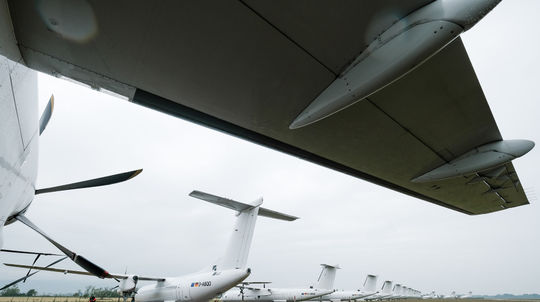 odstavene lietadla, letisko Bratislava