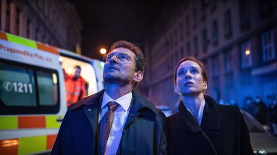 Herečka Táňa Pauhofová s kolegom Ondřejom...