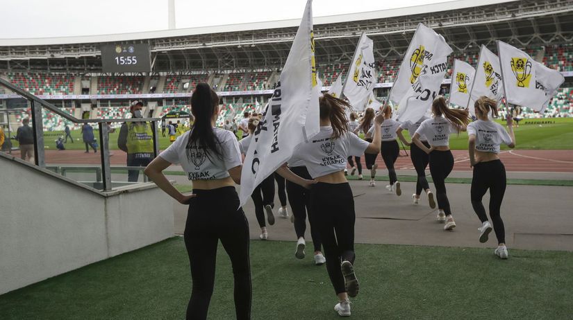 Atmosféra na finálovom zápase Bieloruského pohára.
