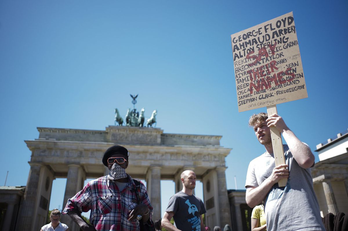 Protest proti policajnému násiliu v USA pred...