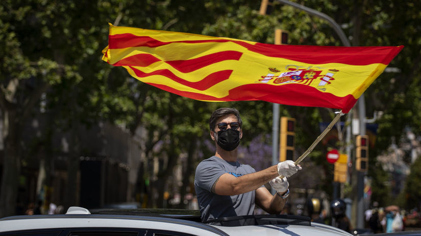 Španielsko koronavírus protesty demonštrácie vláda